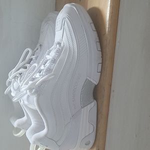 DC chunky white sneakers